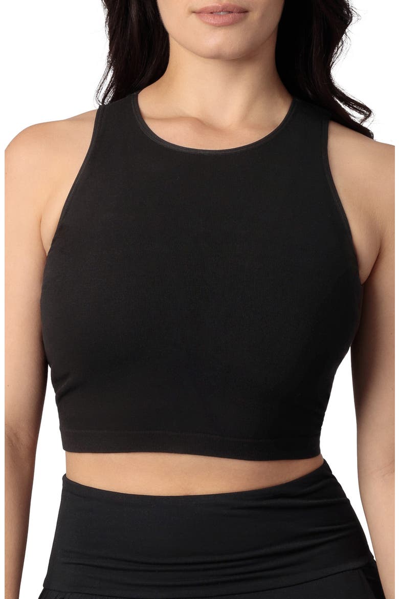 Sublime Maternity & Nursing Longline Bra Top, Main, color, BLACK