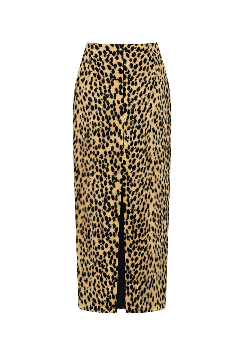 Nocturne Leopard Print Pencil Skirt, Alternate, color,