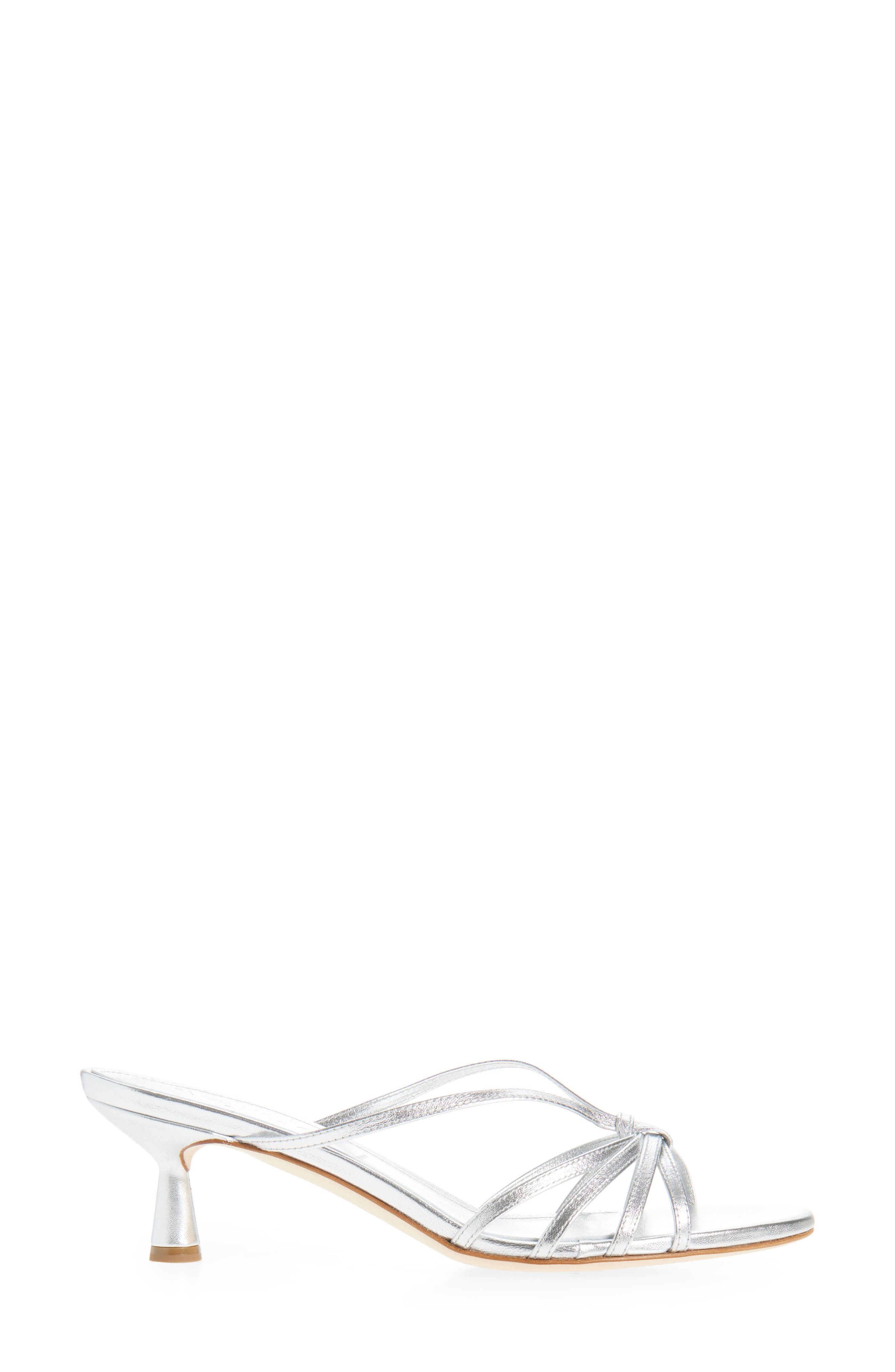 aeyde Abby Sandal, Alternate, color, Silver