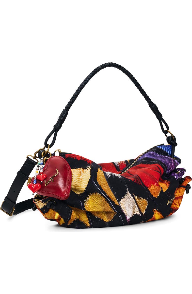 Desigual Medium Butterfly Print Bag, Alternate, color, Multi