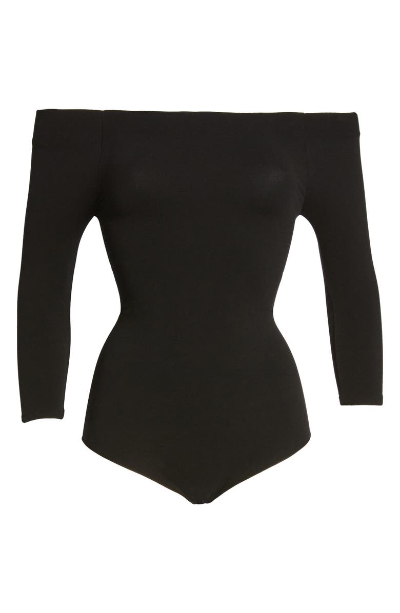 Commando Ballet Body Off the Shoulder Bodysuit, Alternate, color,