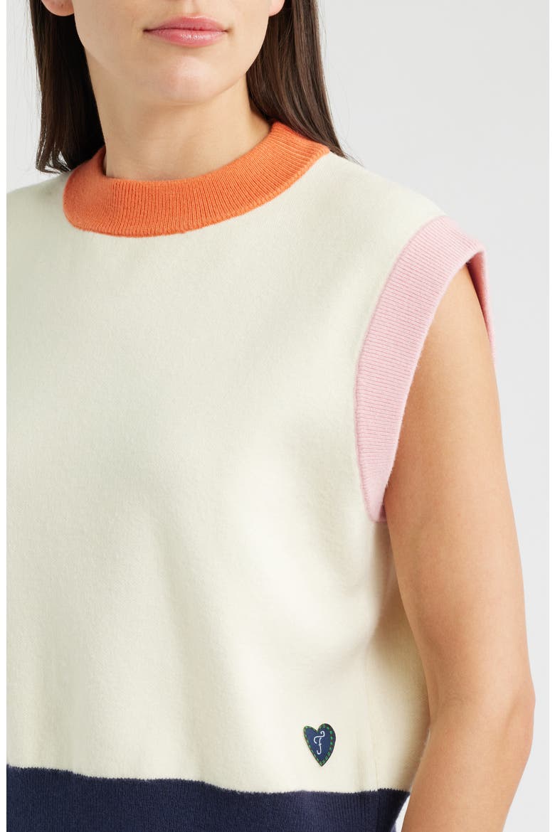 Mickle Sweater Vest, Alternate, color, CREME