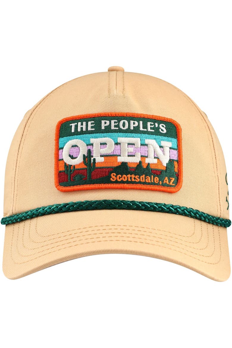 Men's Barstool Golf Khaki 2024 WM Phoenix Open Rope Snapback Hat, Alternate, color, Khaki