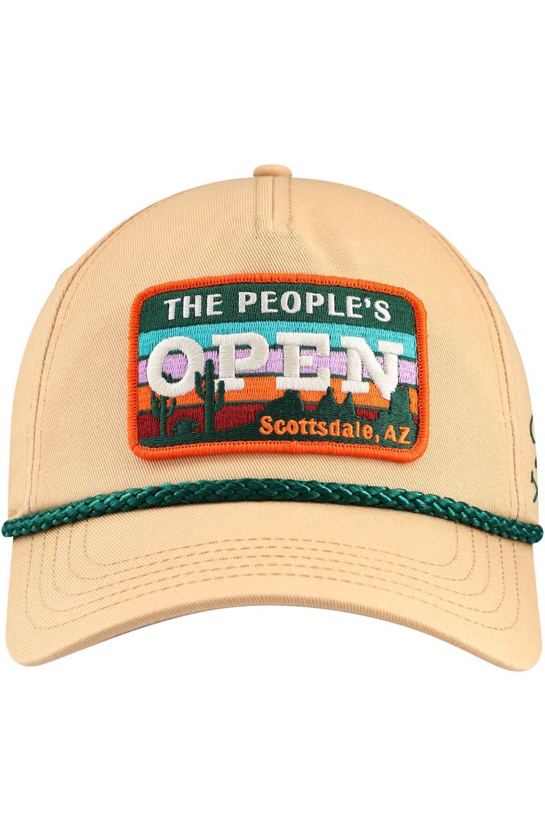 BARSTOOL GOLF Men's Barstool Golf Khaki 2024 WM Phoenix Open Rope Snapback Hat, Alternate, color, 