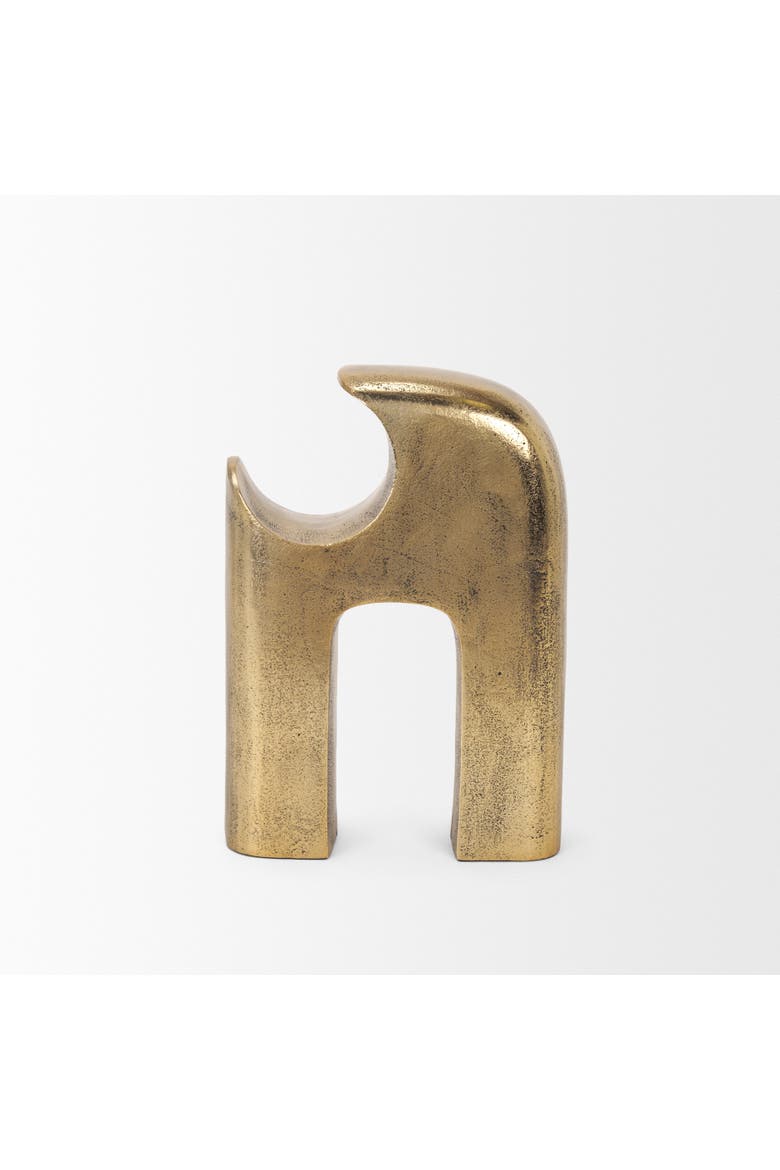 Renni Small Decorative Sculpture, Alternate, color, Metallic Gold
