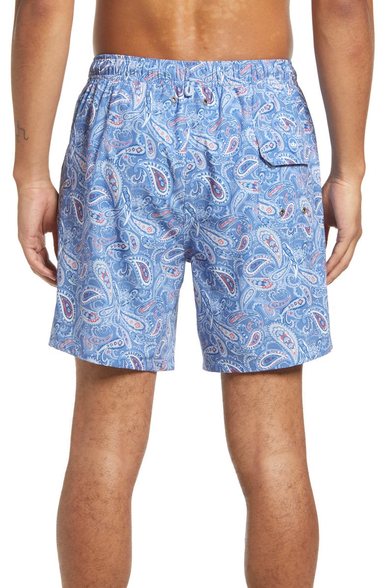Peter Millar Men's Paisley Swim Trunks, Alternate, color, 