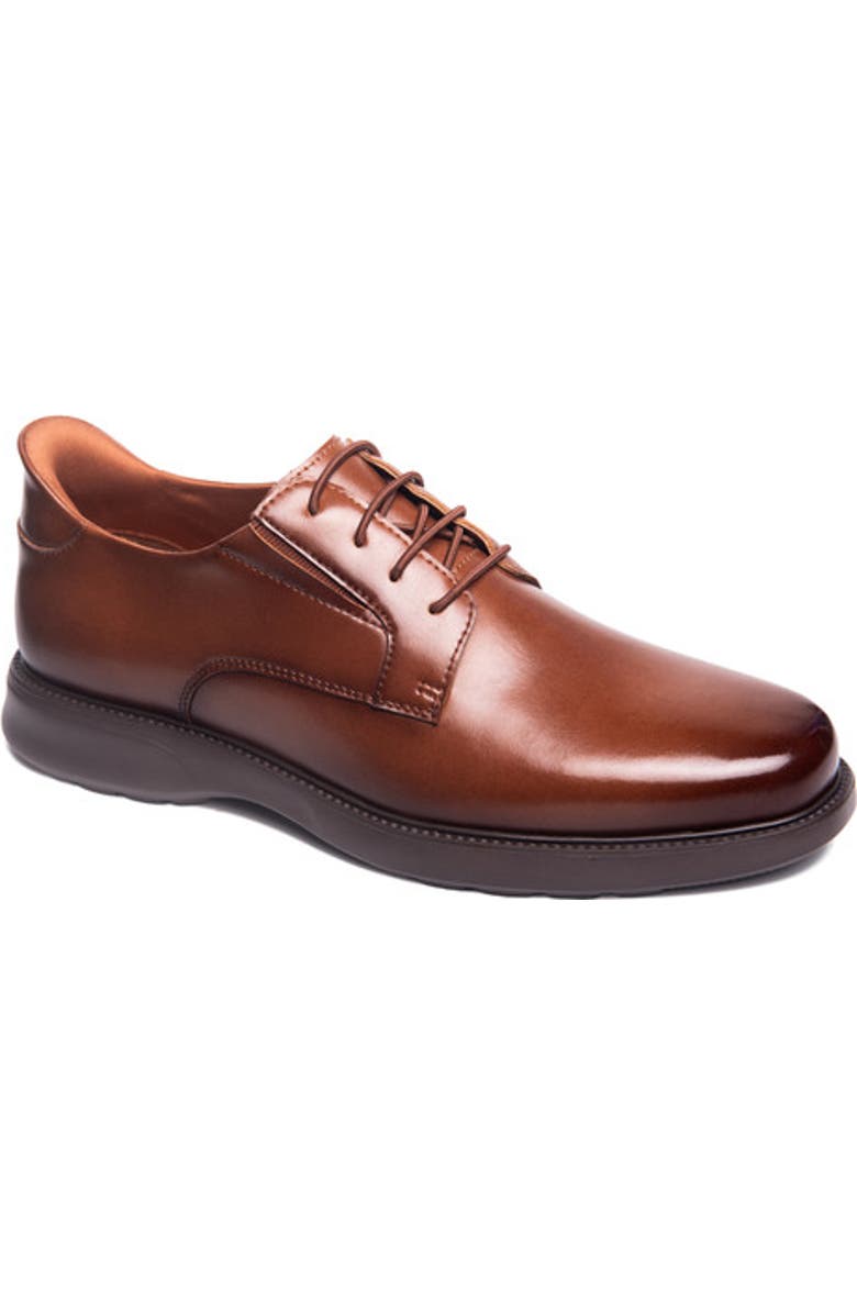 Marc Joseph New York North Street Hands Free Technology Leather Dress Oxford, Main, color, Cognac Napa Leather