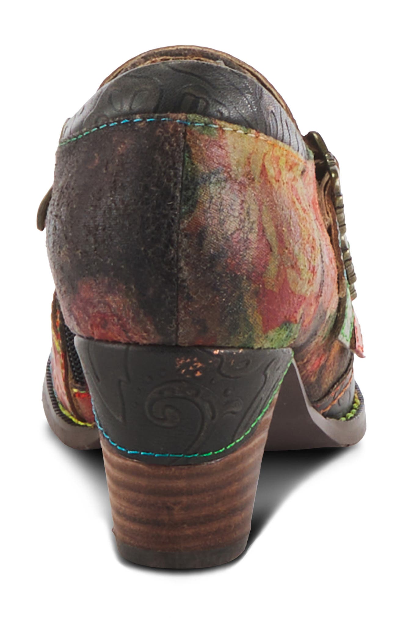 L
Artiste by Spring Step Graphic Bootie, Alternate, color, Black Multi