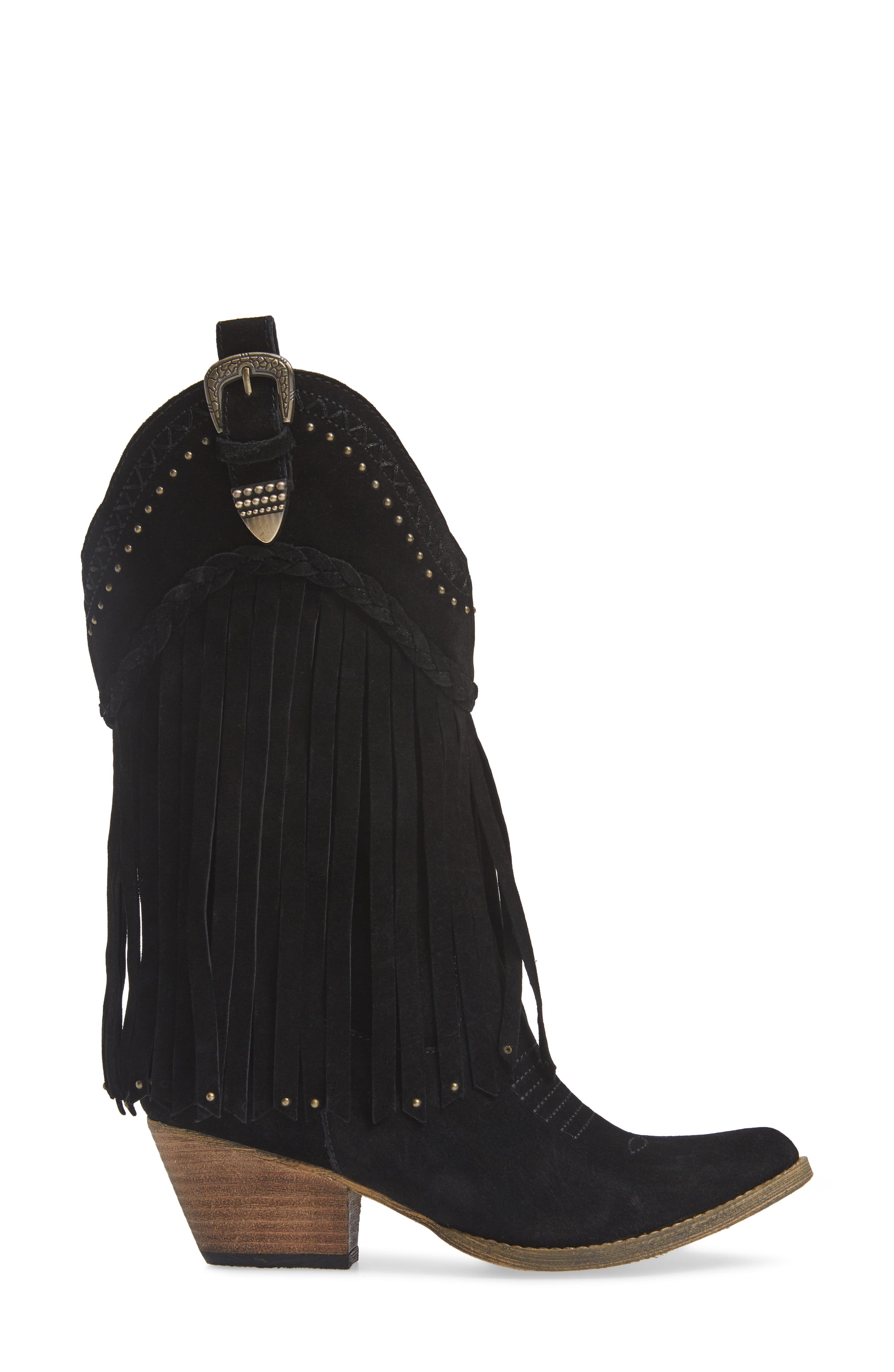 Very Volatile Anderson Fringe Western Boot, Alternate, color, 