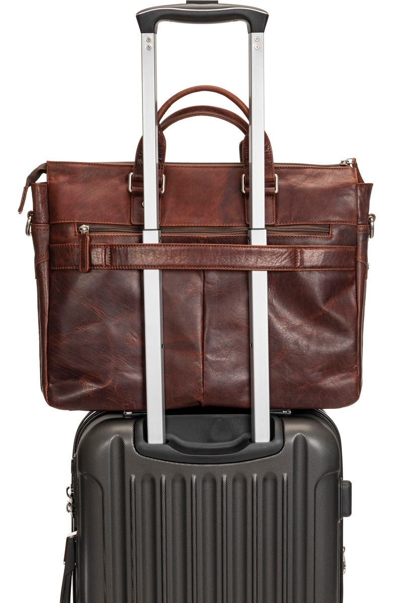 Mancini Leather Briefcase, Alternate, color,