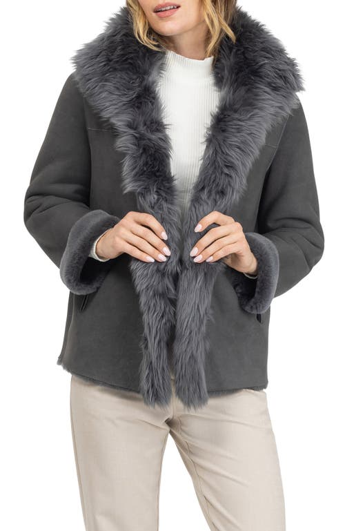 Gorski Merino Toscana Lamb Jacket In Gray