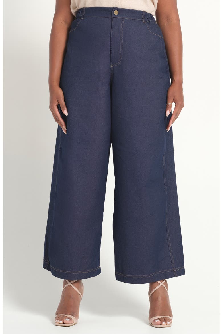 Dakota Wide Leg Jeans, Main, color, INDIGO NOIR