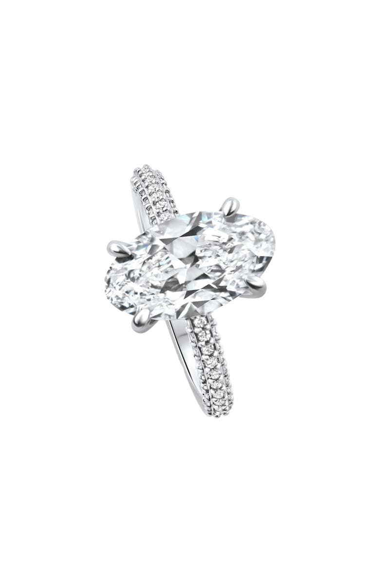 Bliss Diamond Certified 5.58Ct Moval Fancy Diamond Engagement Ring Gold Lab Grown, Alternate, color, 