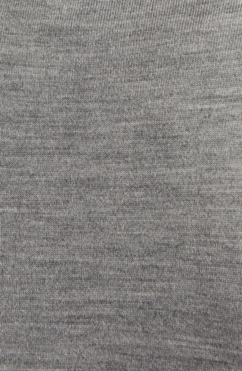 Thom Browne 4-Bar Merino Wool Cardigan, Alternate, color, 058 - Pale Grey