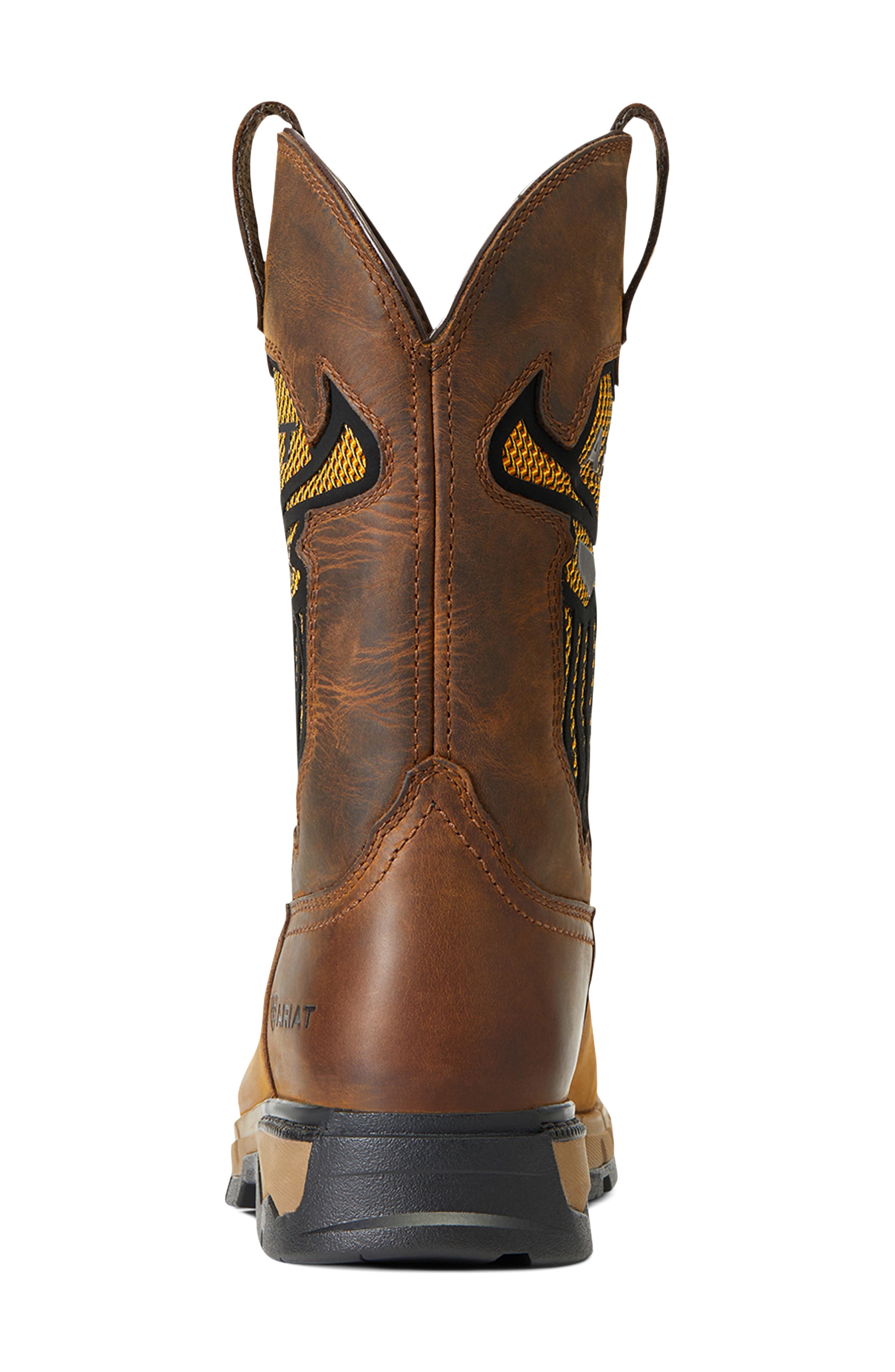 Rebar Flex Cowboy Boot, Alternate, color, BROWN