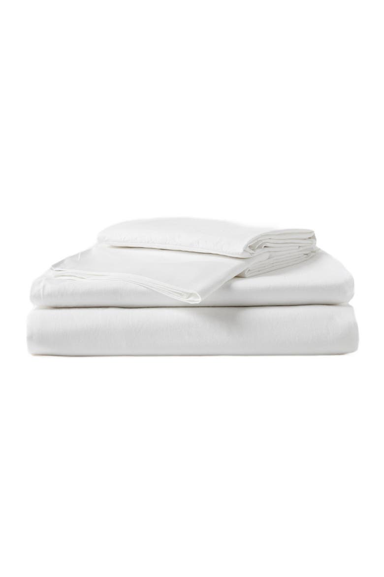 Organic Cotton Organic Room Service Sateen Sheet Set, Main, color, White