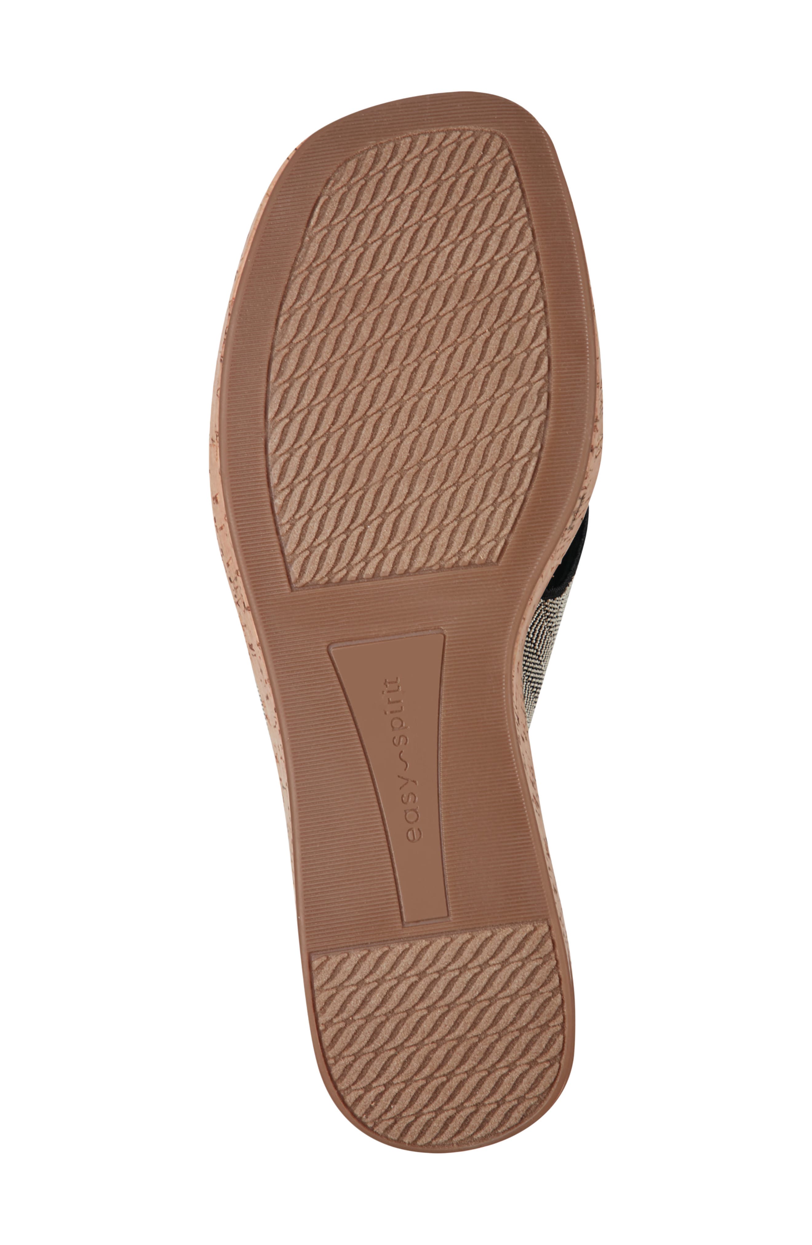 Easy Spirit Fawn Wedge Slide Sandal - Wide Width Available, Alternate, color, Blk01