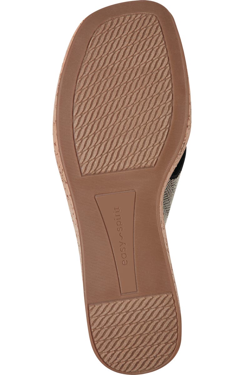 Easy Spirit Fawn Wedge Slide Sandal - Wide Width Available, Alternate, color, Blk01