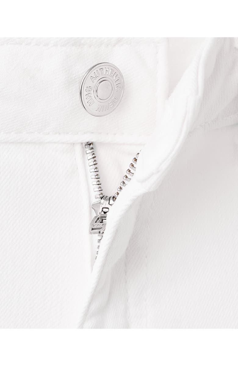 MANGO TEEN Stud Wide Leg Jeans, Alternate, color, Off White