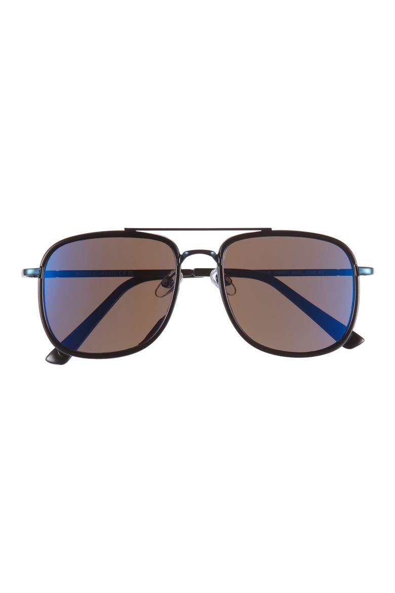 54mm Navigator Sunglasses, Main, color, BLACK BLUE