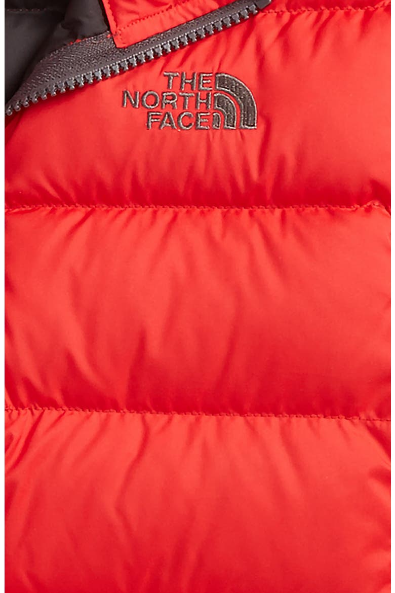 Andes Water Repellent 550-Fill Power Down Jacket, Alternate, color, TNF RED/ GRAPHITE GREY