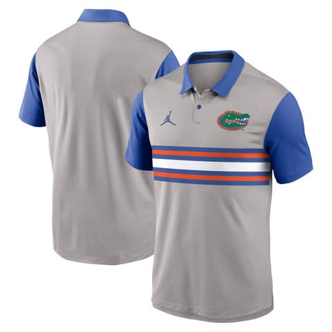 Men's Jordan Brand Gray/Royal Florida Gators Vapor Performance Polo
