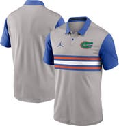 Jordan Brand Men's Jordan Brand Gray/Royal Florida Gators Vapor Performance Polo