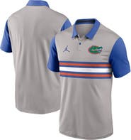 Jordan Brand Men's Jordan Brand Gray/Royal Florida Gators Vapor Performance Polo