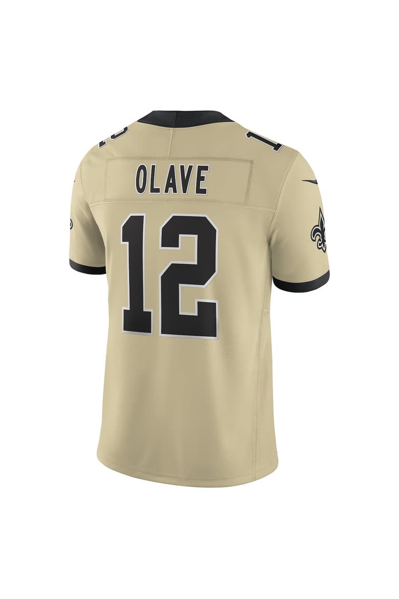 Men's Nike Chris Olave Gold New Orleans Saints Gameday Golds Alternate Vapor F.U.S.E. Limited Jersey, Alternate, color, Gold