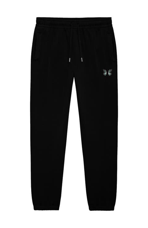 Womens Butterfly Heavy Weight Fleece Sweatpant Pant
