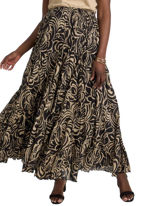 Flowing Crinkled Maxi Skirt