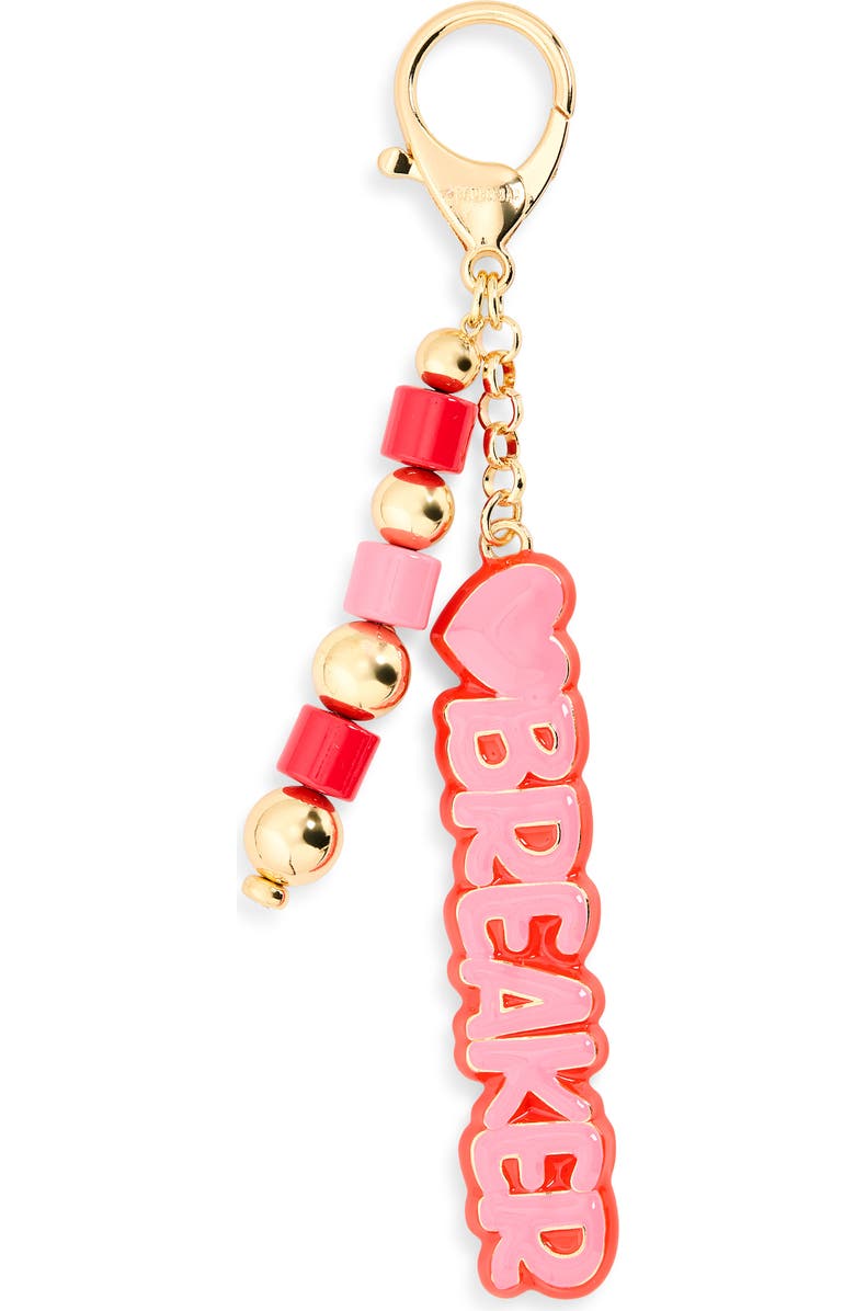 BaubleBar Heartbreaker Bag Charm, Main, color, Pink Multi