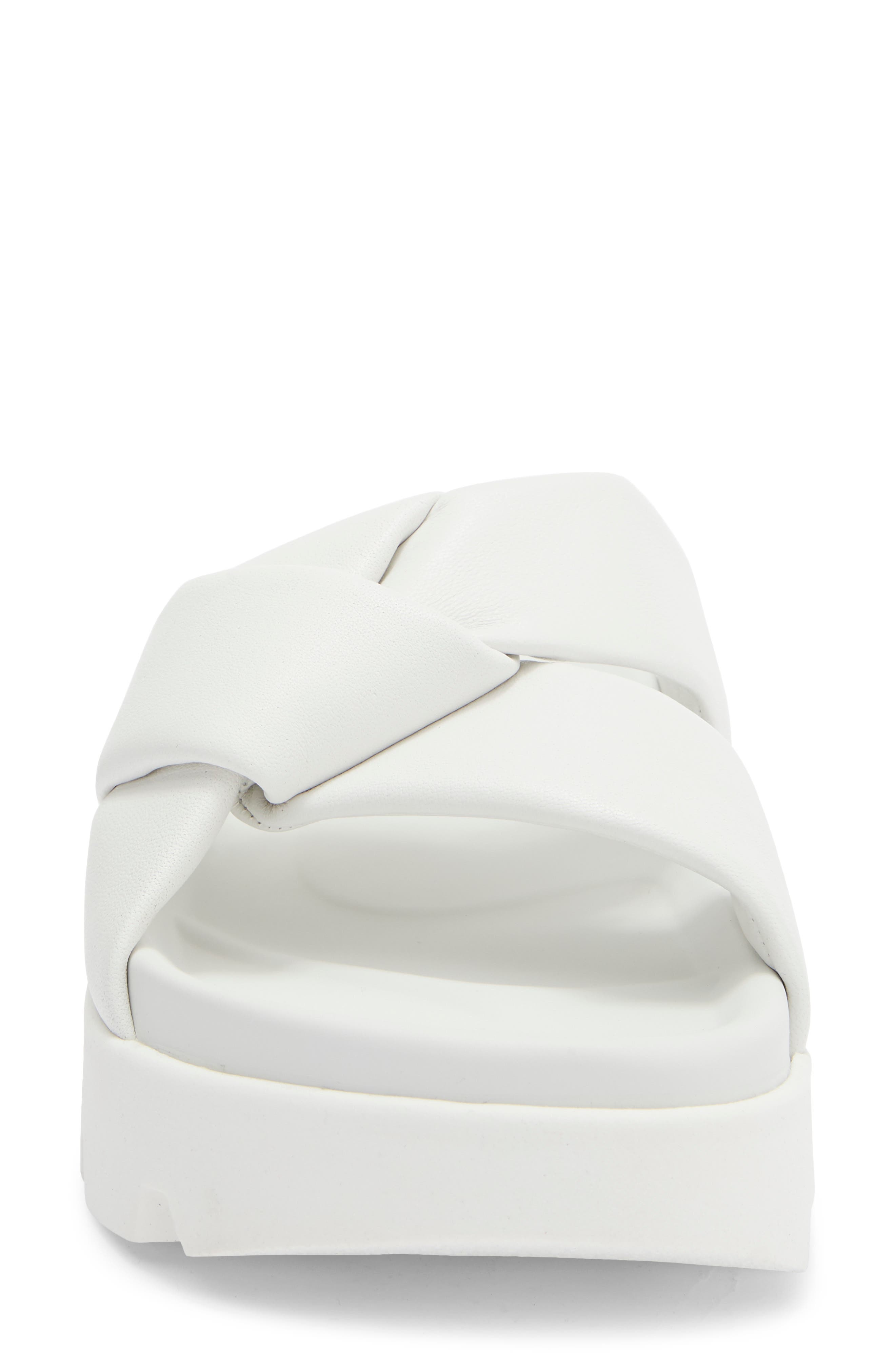FERRAGAMO Air Lug Slide Sandal, Alternate, color, White