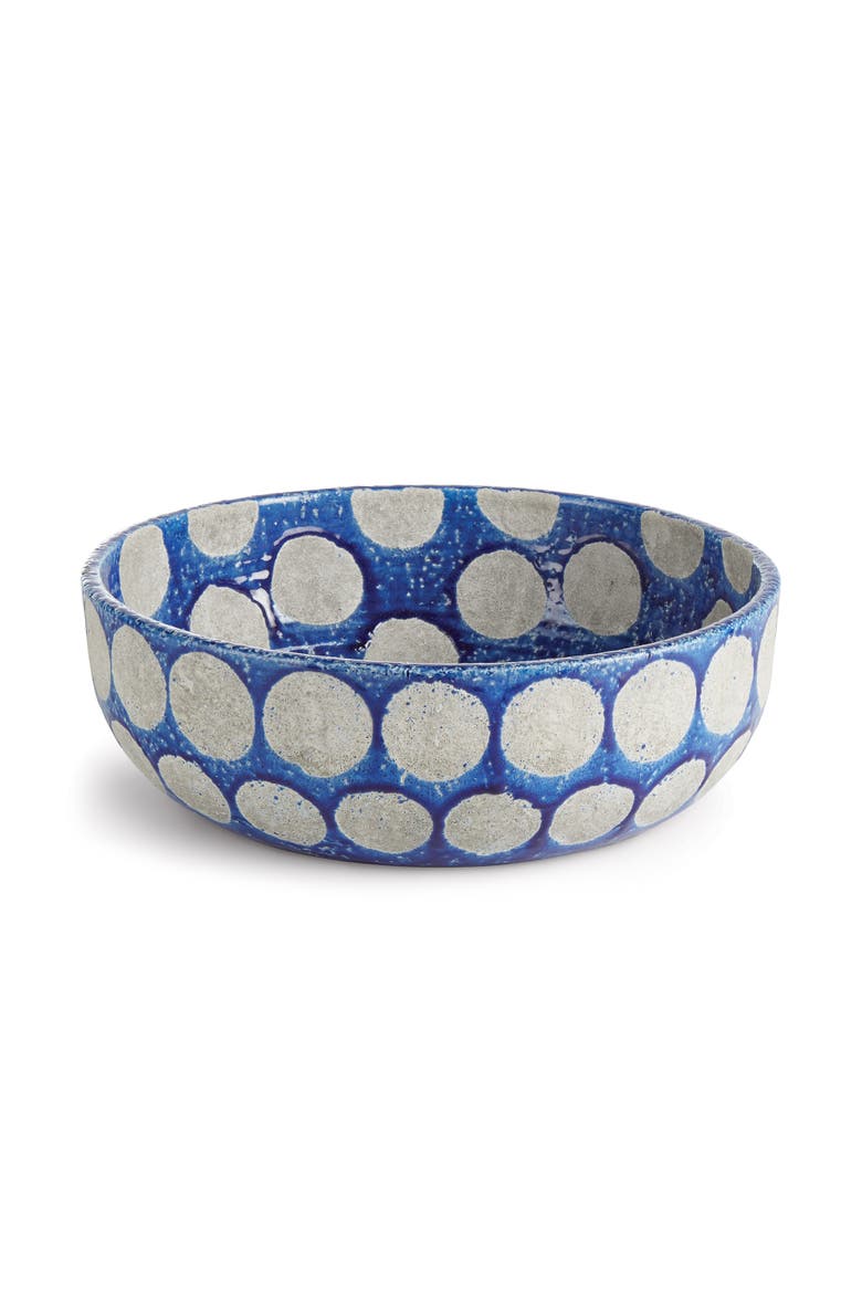 Kiley Large Handcrafted Decorative Bowl, Main, color, Blue