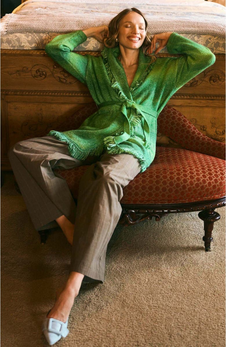 Eddy Tatiana Fringe Wrap Cardigan, Alternate, color, 