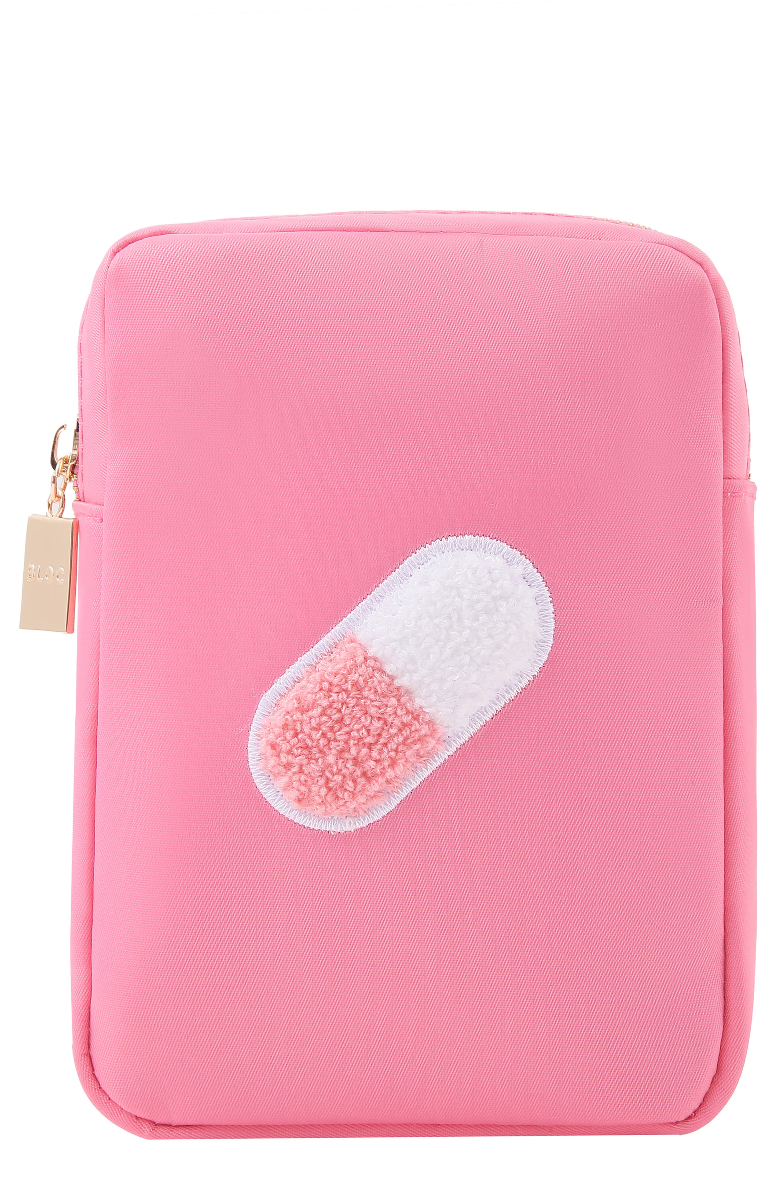 Bloc Bags Mini Pill Cosmetics Bag in Bubblegum Pink 