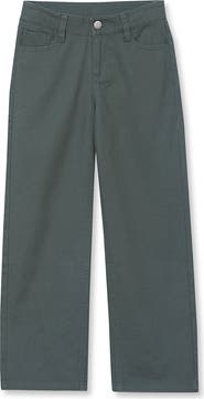 Lands' End Girls Wide Leg Twill Pants