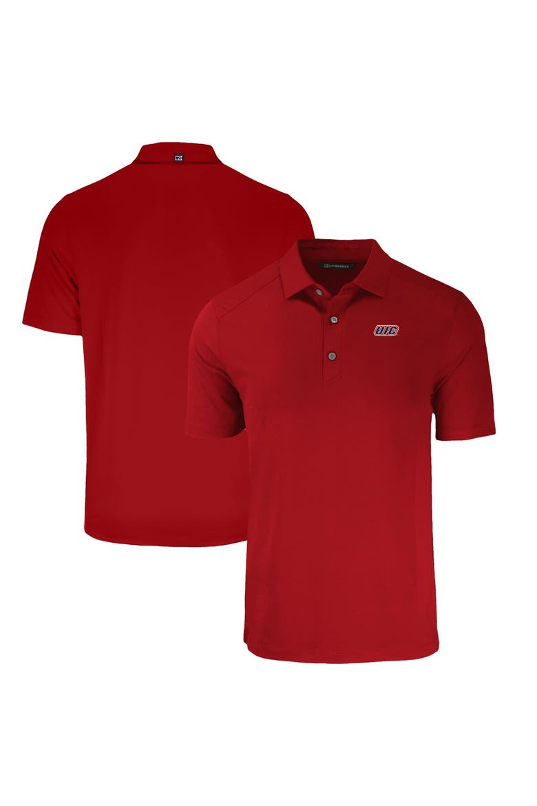 Men's Cutter & Buck Red UIC Flames Big & Tall Forge Eco Stretch Recycled Polo, Main, color, Red