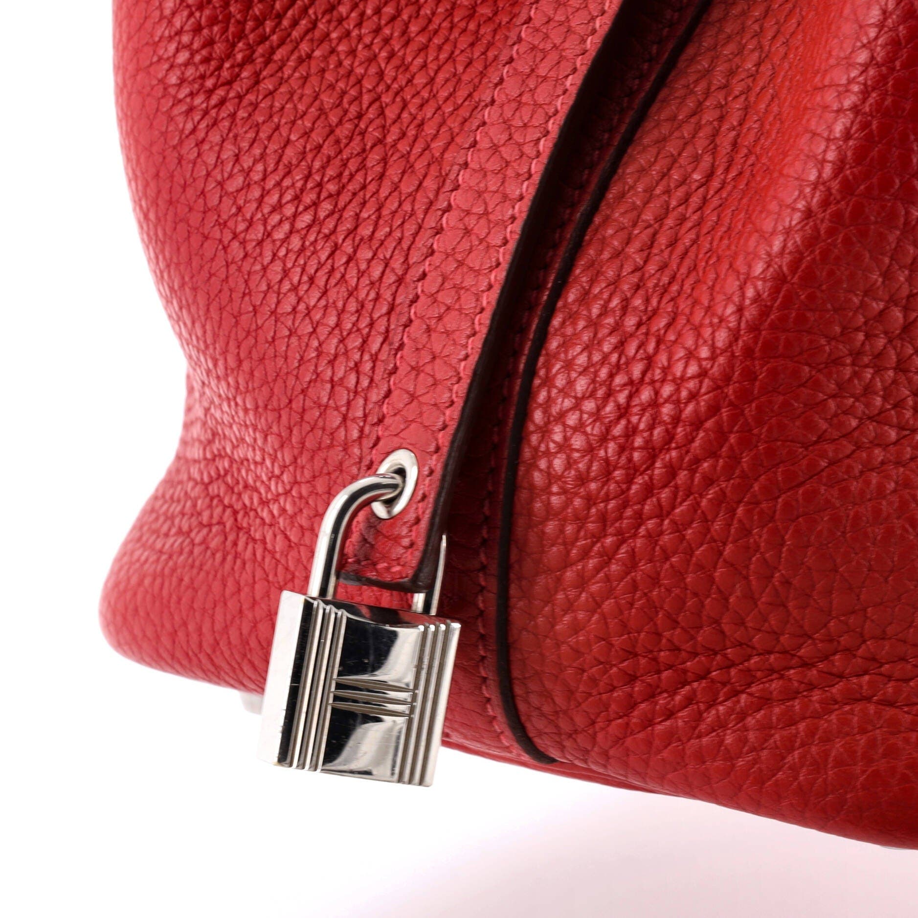 Pre-Owned Hermes Picotin Lock Bag Clemence PM, Alternate, color, Rouge Vif
