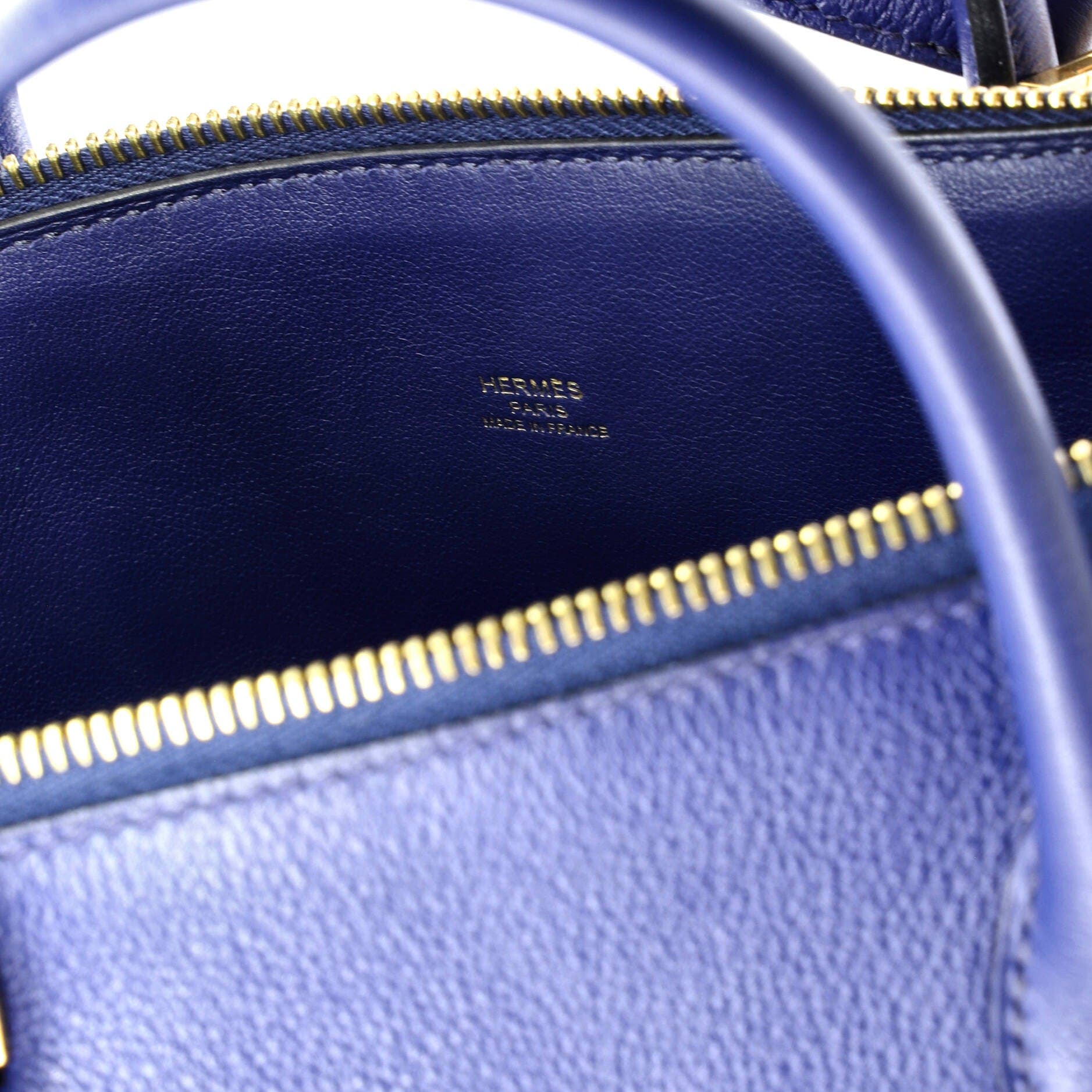 Pre-Owned Hermes Bolide 1923 Bag Evercolor 30, Alternate, color, Bleu Saphir