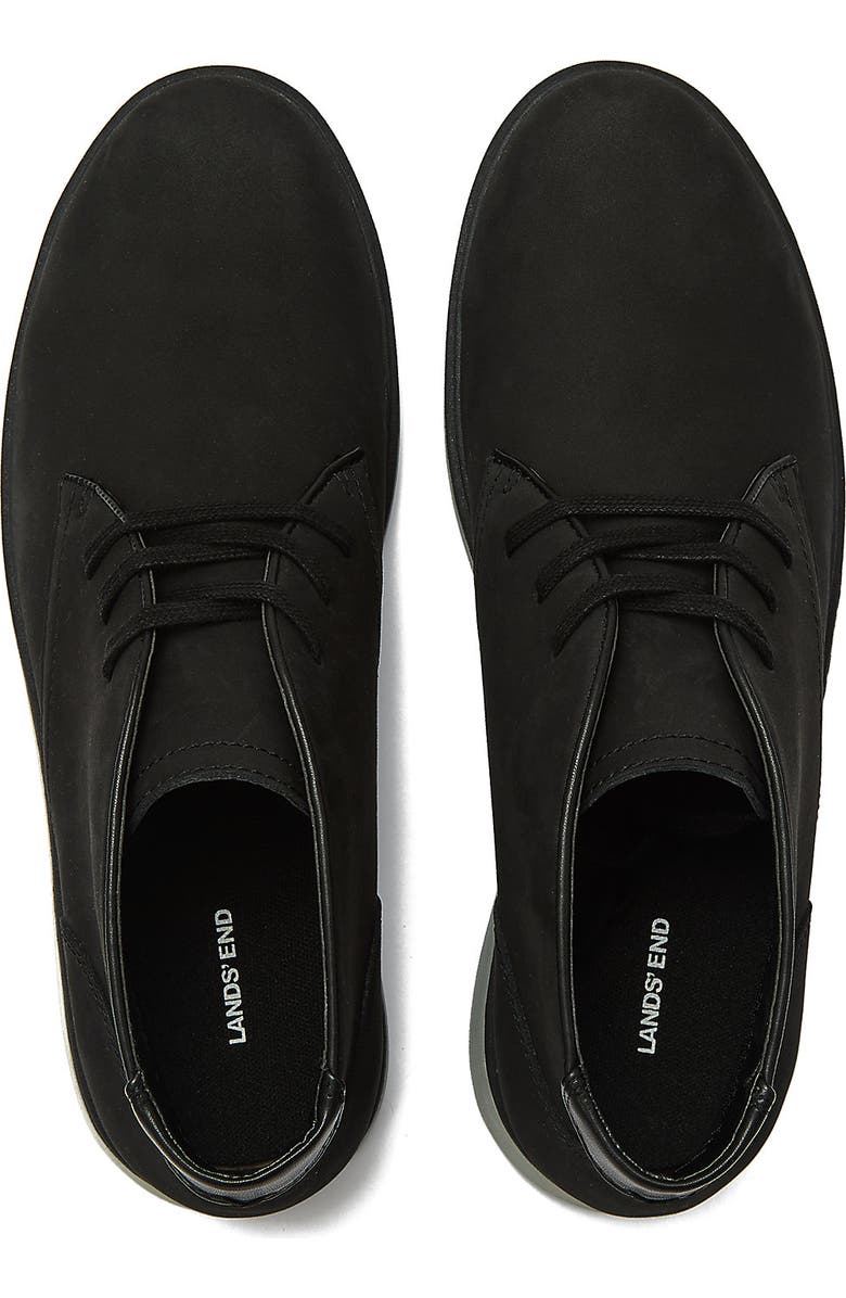 Lands' End Nubuck Chukka Lace Up Boots, Alternate, color, Black