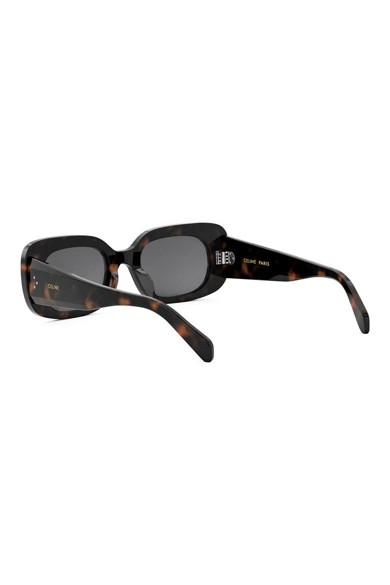 Bold 3 Dots 51mm Rectangular Sunglasses, Alternate, color, DARK HAVANA / SMOKE