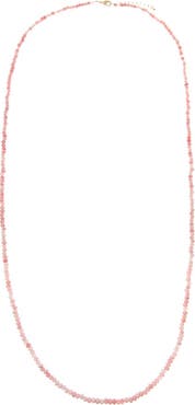 BY ADINA EDEN Colored Beaded Chain Necklace 36"
