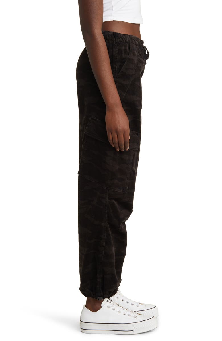 Love, Fire Corduroy Cargo Parachute Pants, Alternate, color, 