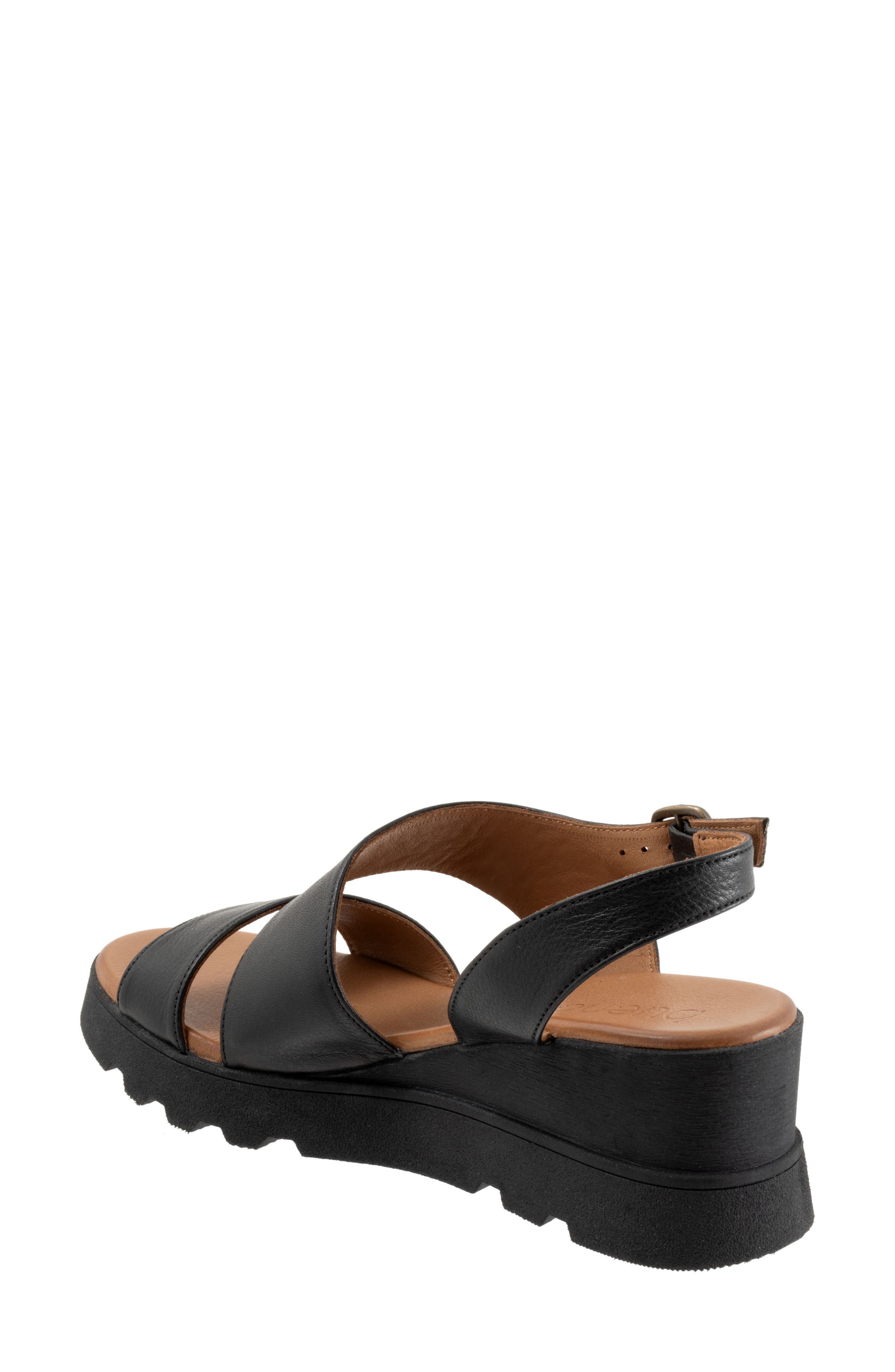 Bueno Gianna Slingback Platform Wedge Sandal, Alternate, color, Black