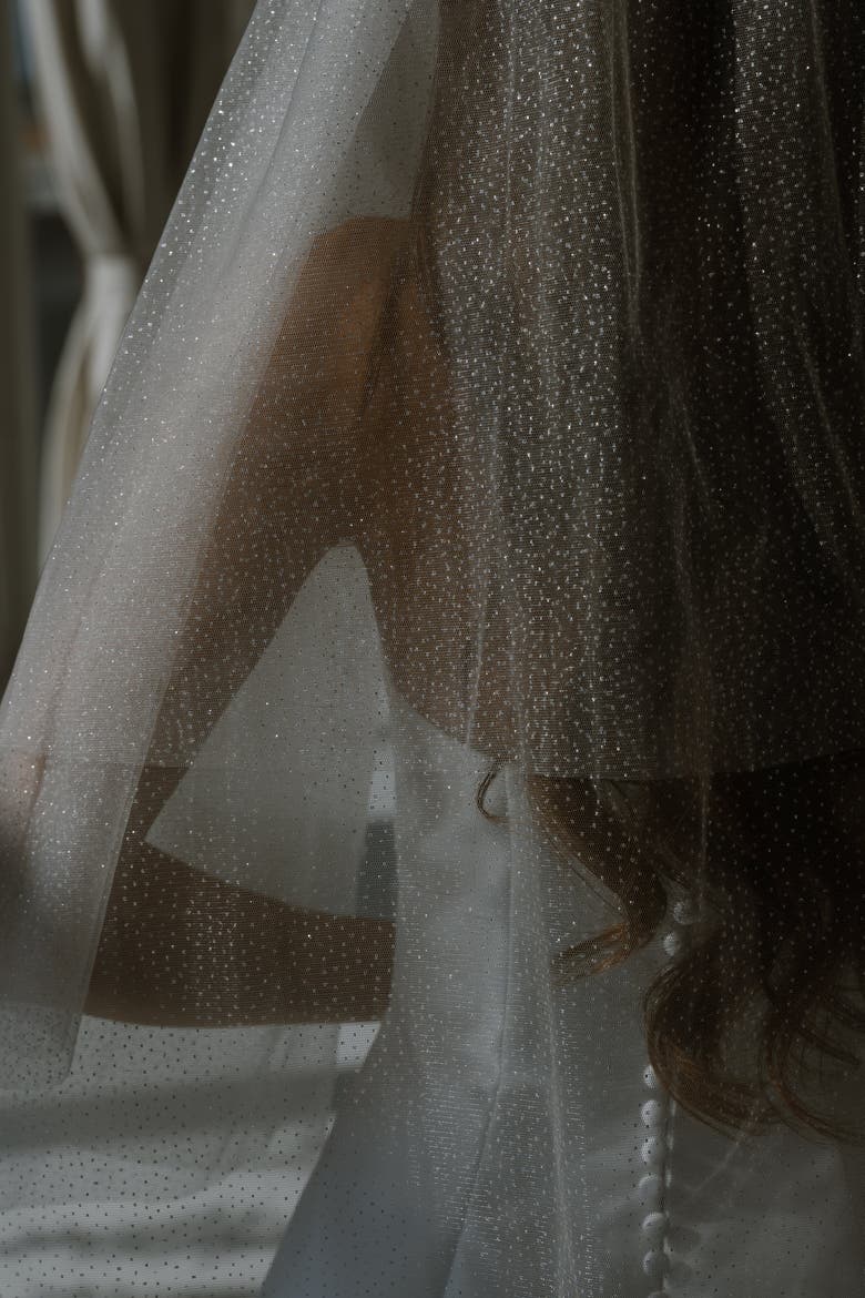 Last Disco Mini Veil, Alternate, color, Ivory