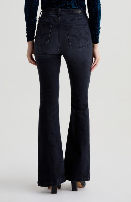 Ag Madi High-rise Flare Jeans In Labrynth In Blue