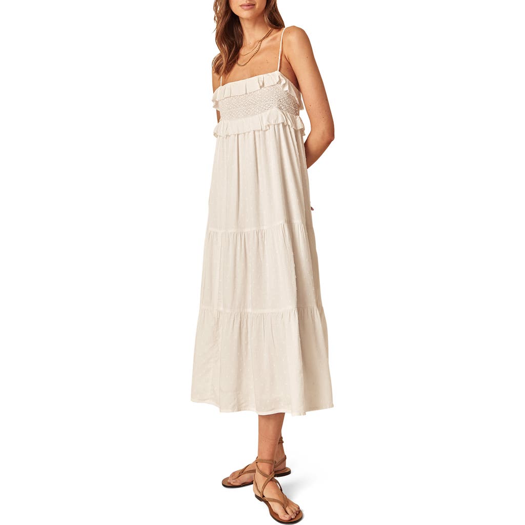 Nobody's Child Florian Organic Cotton Midi Sundress In Neutral