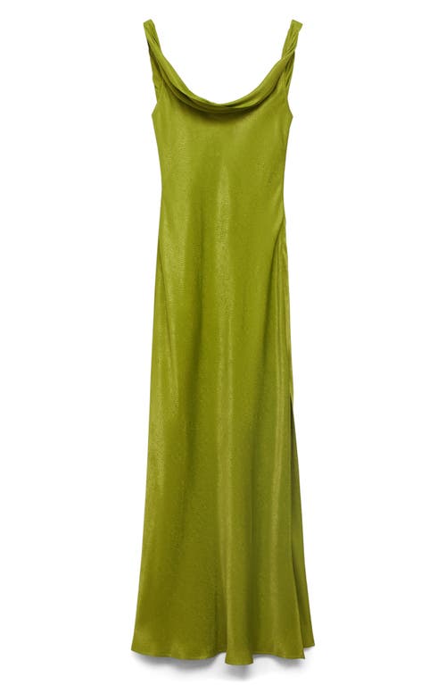 Mango Drape Sleeveless Maxi Dress