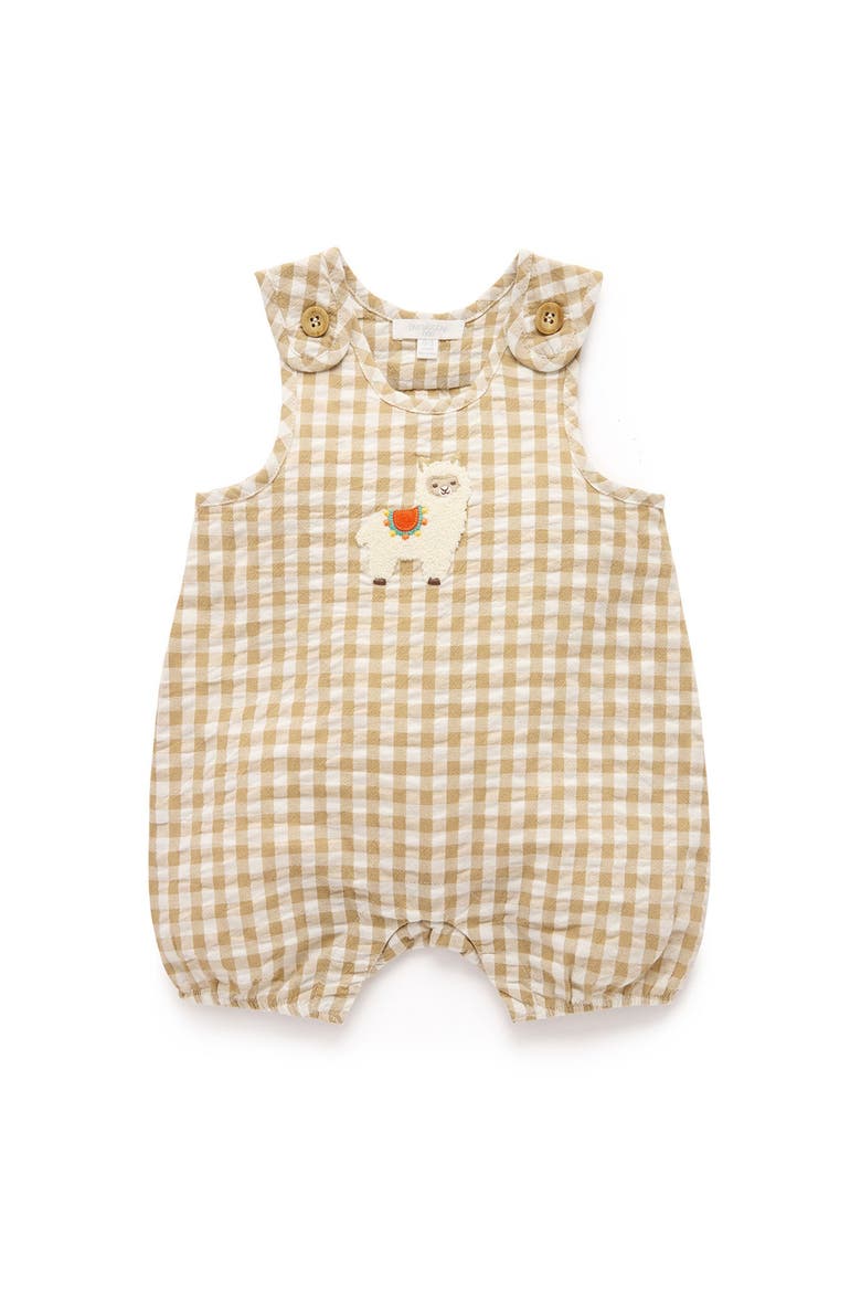 Gingham Romper, Main, color, Burrito Gingham